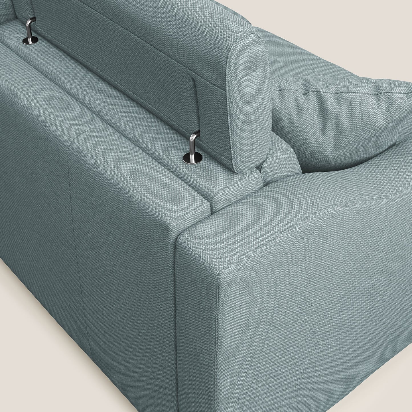 Divano letto matrimoniale Amber in tessuto smacchiabile T05