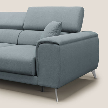 Divano Fusion con 3 sedute allungabili in tessuto smacchiabile T05 carta da zucchero