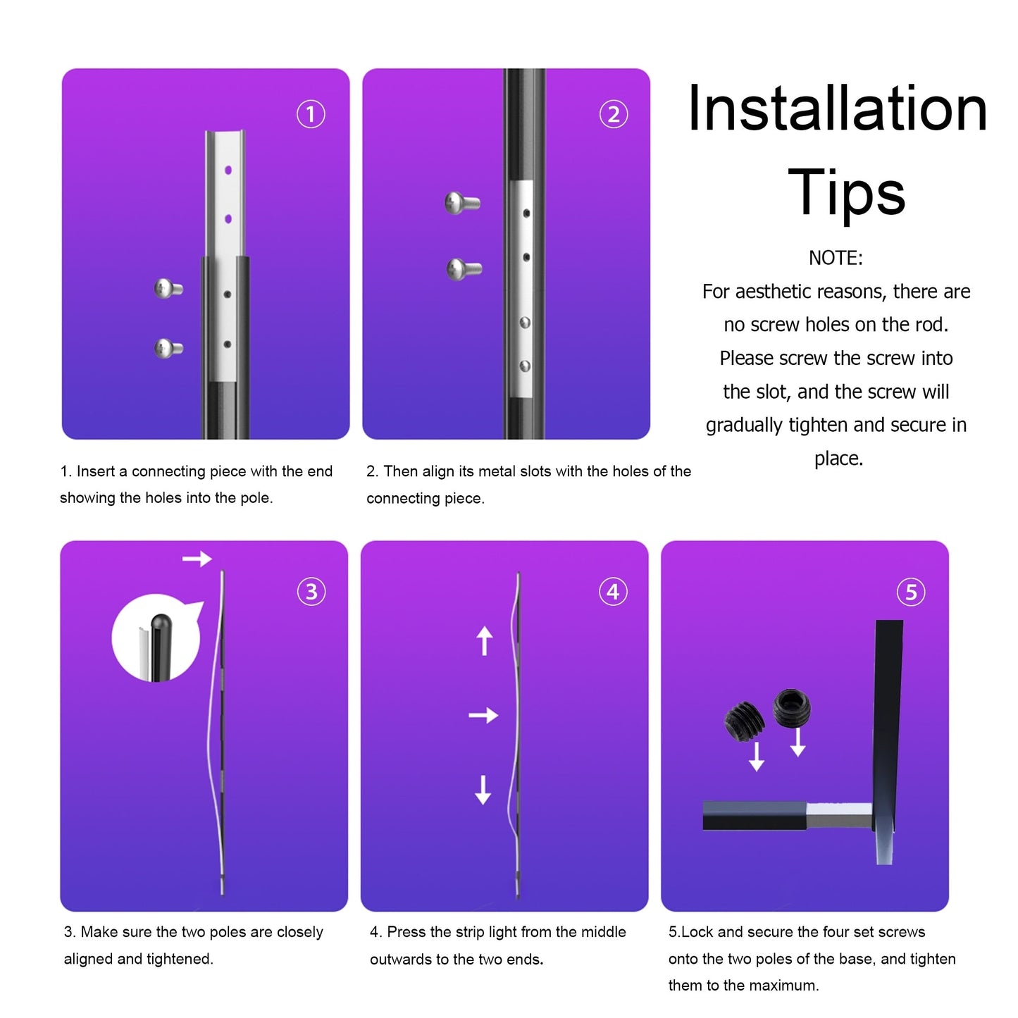 55 RGB Metal Corner Lamp Minimalist LED Floor Lamp