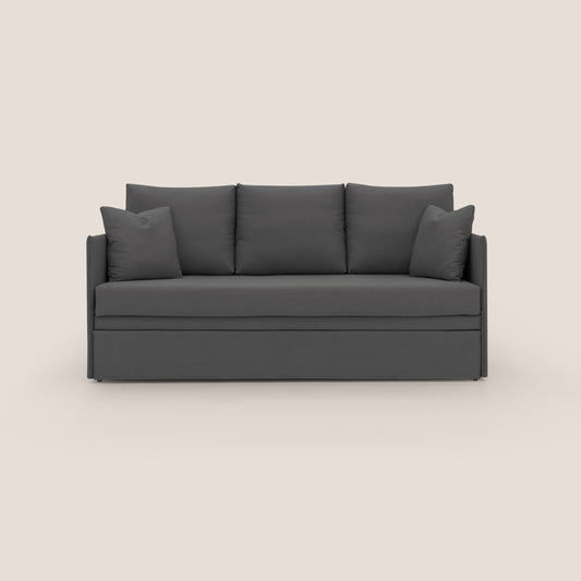 Brera Divano duplex con doppio letto in tessuto simil cotone impermeabile T13 antracite