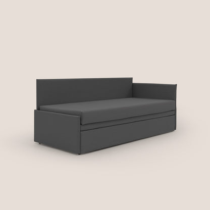 Durini Divano duplex con doppio letto in tessuto simil cotone impermeabile T13 antracite 