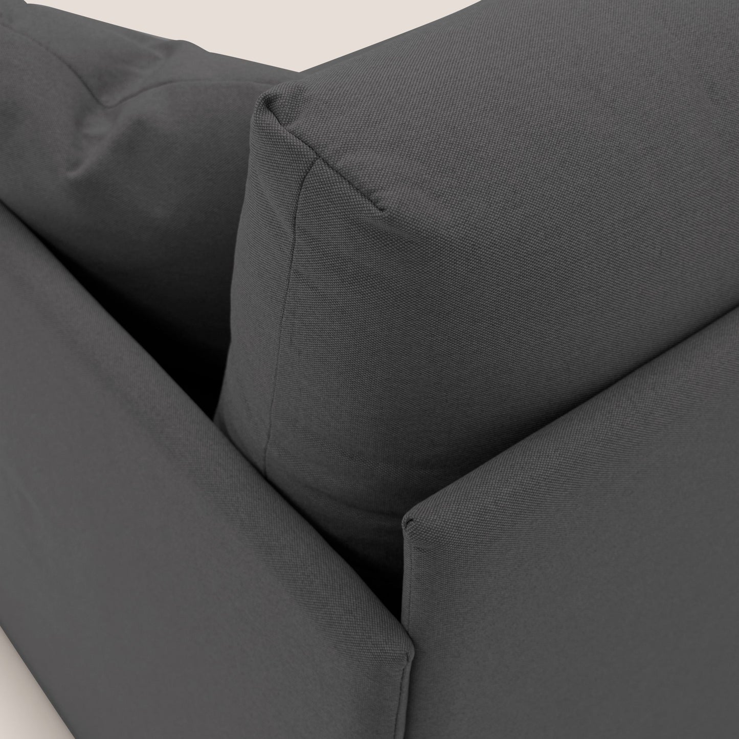 Brera Divano duplex con doppio letto in tessuto simil cotone impermeabile T13 antracite