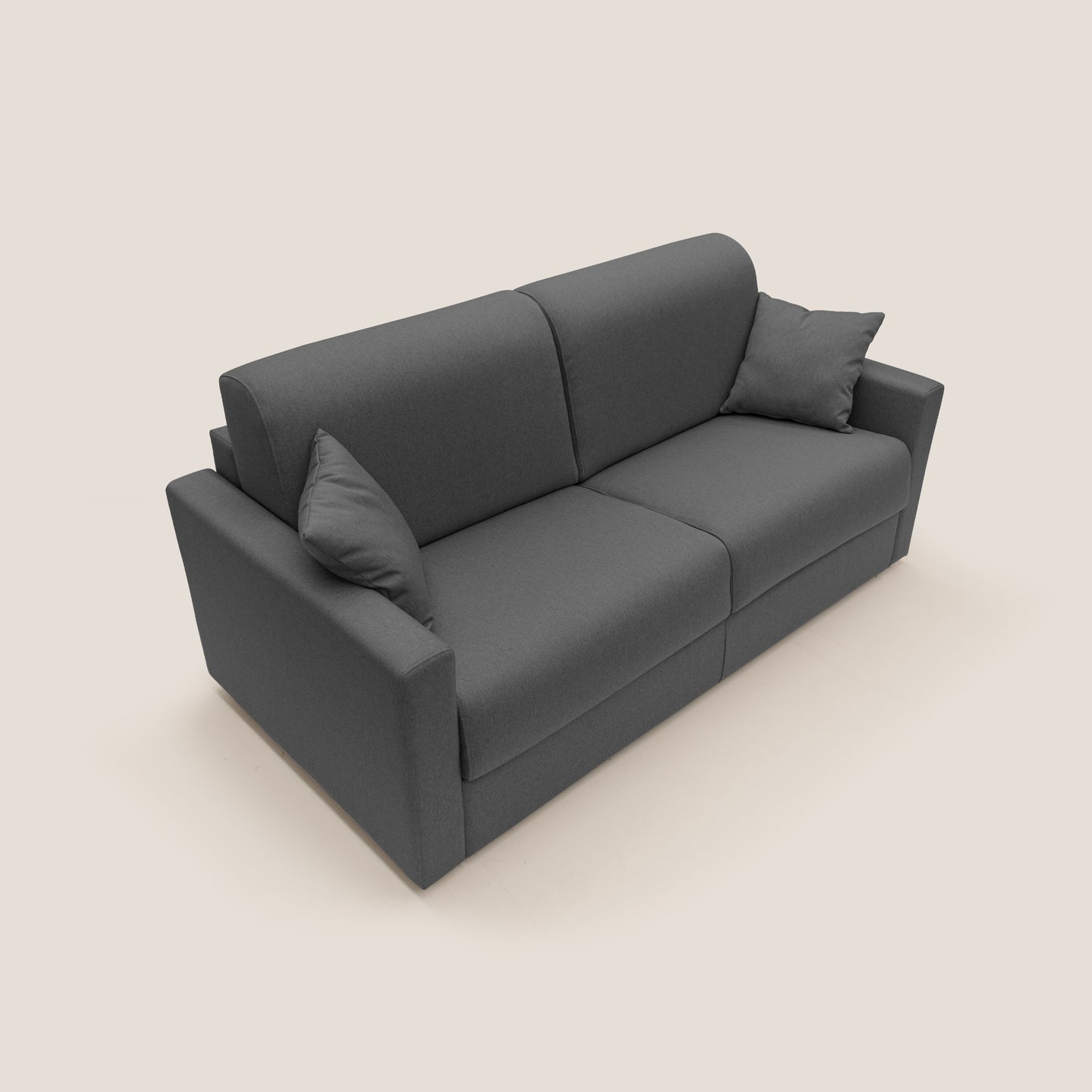 Chris Divano letto matrimoniale in tessuto impermeabile T13 antracite