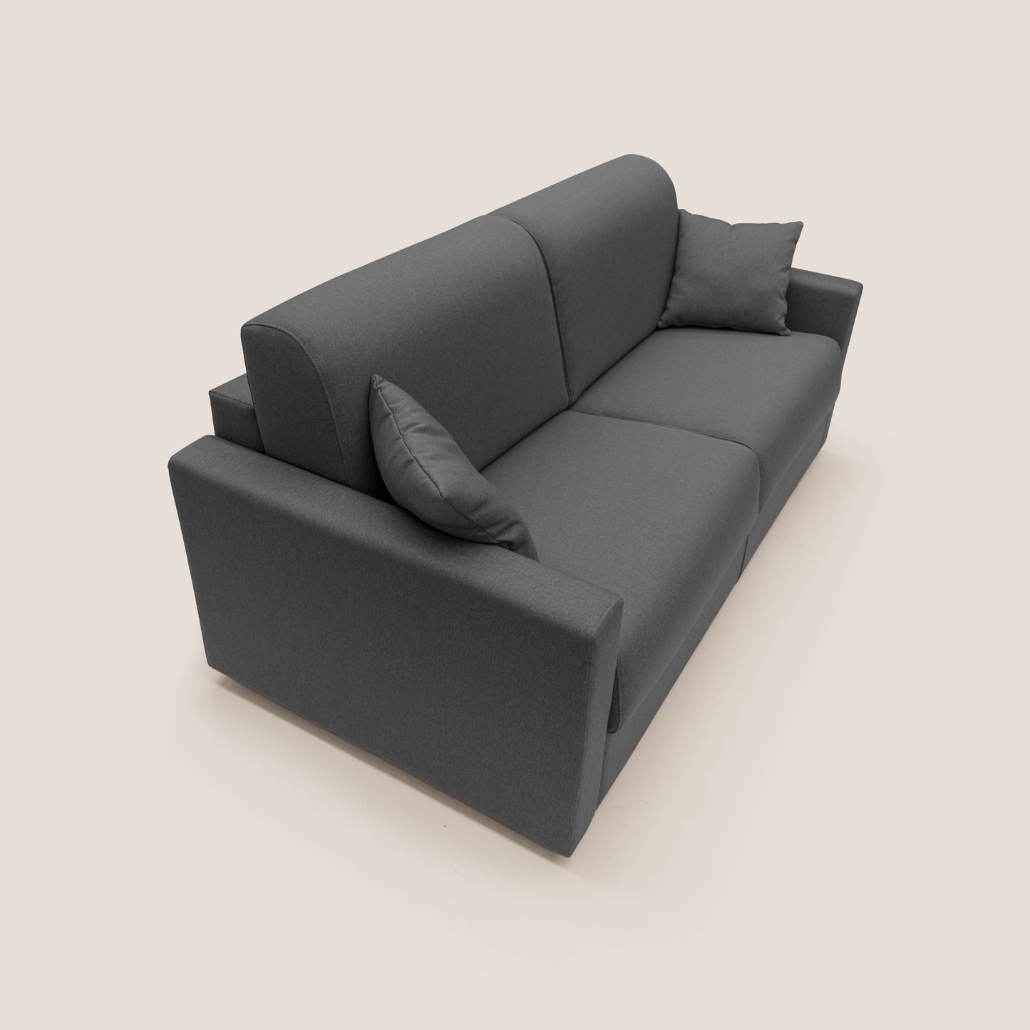 Chris Divano letto matrimoniale in tessuto impermeabile T13 antracite