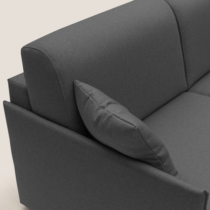 Evans Divano letto 149 cm (mat. 120x197 cm) MATERASSO H18 cm in tessuto impermeabile T13 antracite