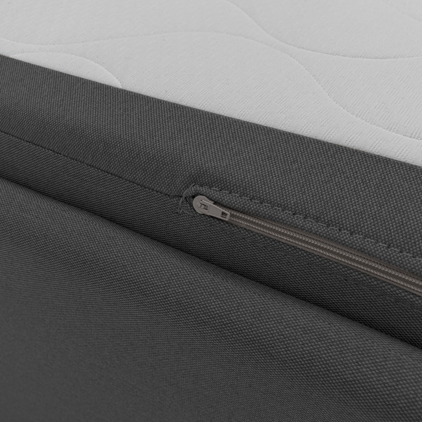 Durini Divano duplex con doppio letto in tessuto simil cotone impermeabile T13 antracite 