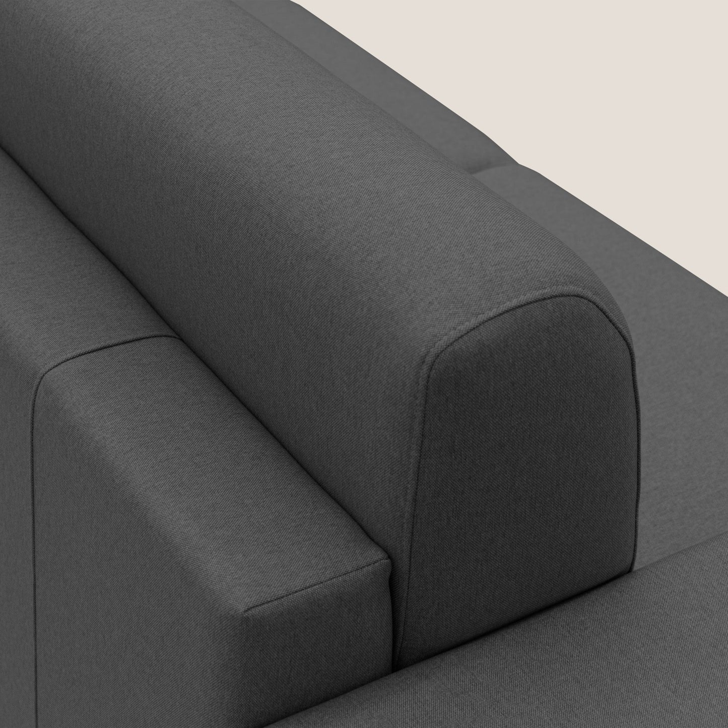 Chris Divano letto matrimoniale in tessuto impermeabile T13 antracite