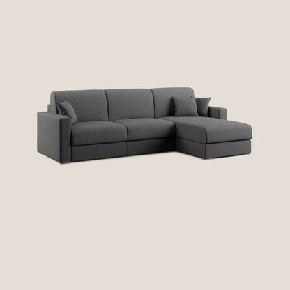 Best Divano letto angolare con penisola in tessuto smacchiabile QuickClean T08 antracite