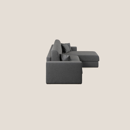 Best Divano letto angolare con penisola in tessuto smacchiabile QuickClean T08 antracite