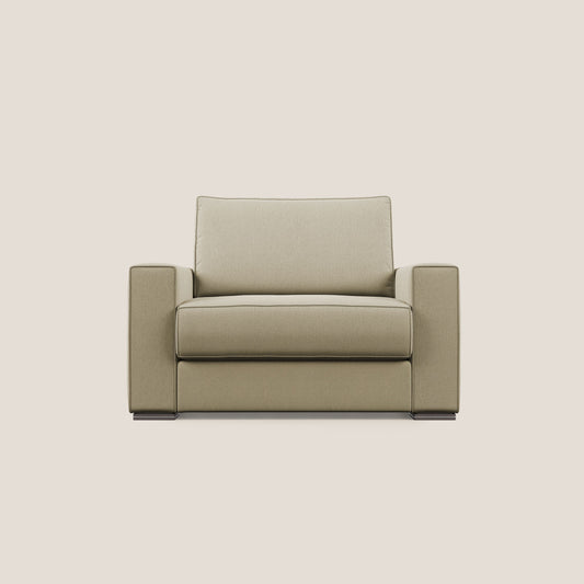 Dream poltrona letto in tessuto smacchiabile T05 cammello