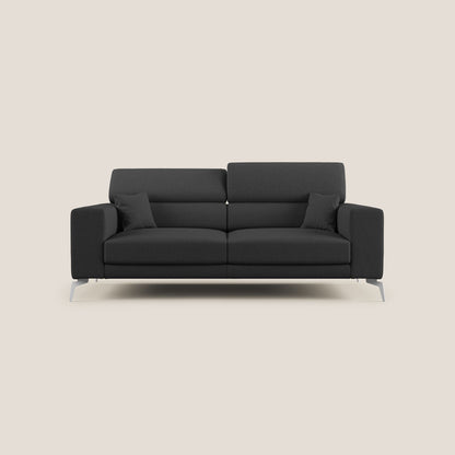 Blade Divano con poggiatesta reclinabili in tessuto impermeabile misto cotone T13 antracite