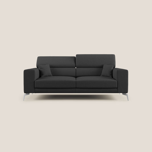 Blade Divano con poggiatesta reclinabili in tessuto impermeabile misto cotone T13 antracite