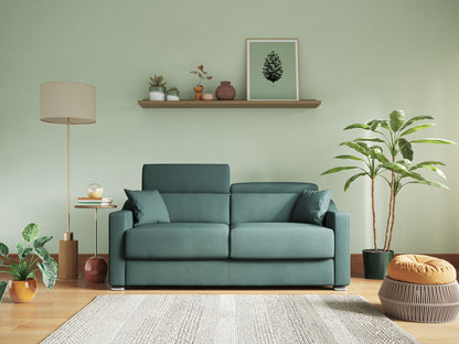 Divano letto matrimoniale Amber in tessuto smacchiabile T05