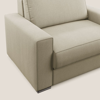 Dream poltrona letto in tessuto smacchiabile T05 cammello