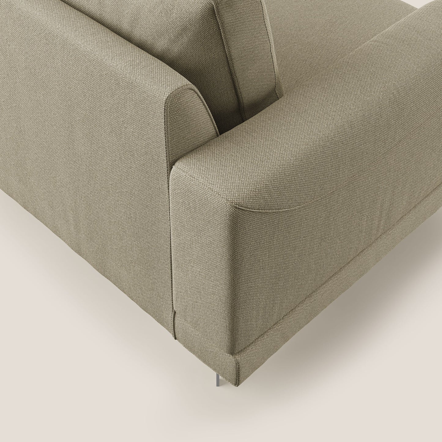 Dorian poltrona moderna in tessuto smaltabile T05 cammello