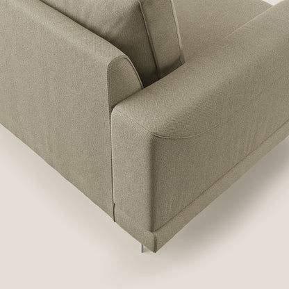 Dorian poltrona moderna in tessuto smaltabile T05 cammello