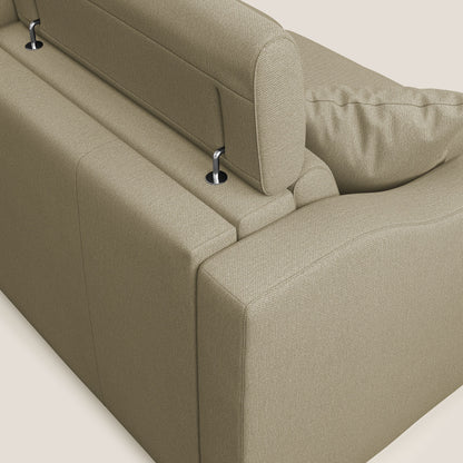 Divano letto matrimoniale Amber in tessuto smacchiabile T05