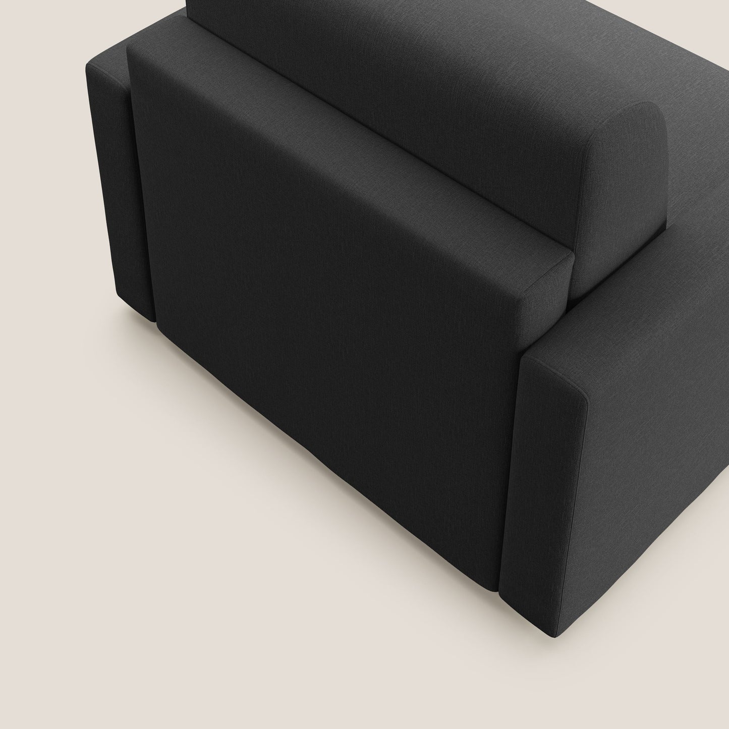 Chris poltrona letto in tessuto impermeabile T13 antracite