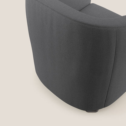 Cloe Poltroncina in tessuto smacchiabile con acqua QuickClean T08 antracite