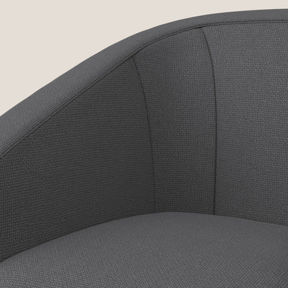 Cloe Poltroncina in tessuto smacchiabile con acqua QuickClean T08 antracite