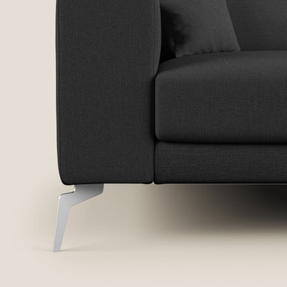 Blade Divano con poggiatesta reclinabili in tessuto impermeabile misto cotone T13 antracite