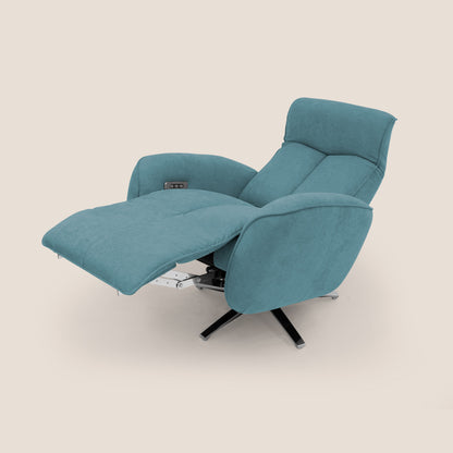 Poltroncina EVA RELAX in morbido tessuto impermeabile T02 azzurro