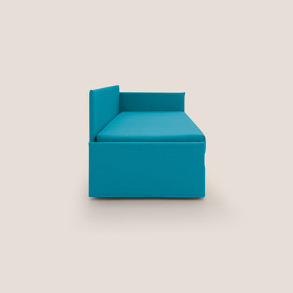 Durini Divano duplex con doppio letto in tessuto simil cotone impermeabile T13 azzurro 