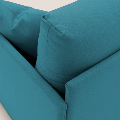 Brera Divano duplex con doppio letto in tessuto simil cotone impermeabile T13 azzurro