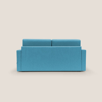 Chris Divano letto matrimoniale in tessuto impermeabile T13 azzurro