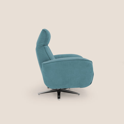 Poltroncina EVA RELAX in morbido tessuto impermeabile T02 azzurro