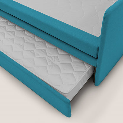 Brenta Divano duplex con doppio letto in tessuto simil cotone impermeabile T13 azzurro 