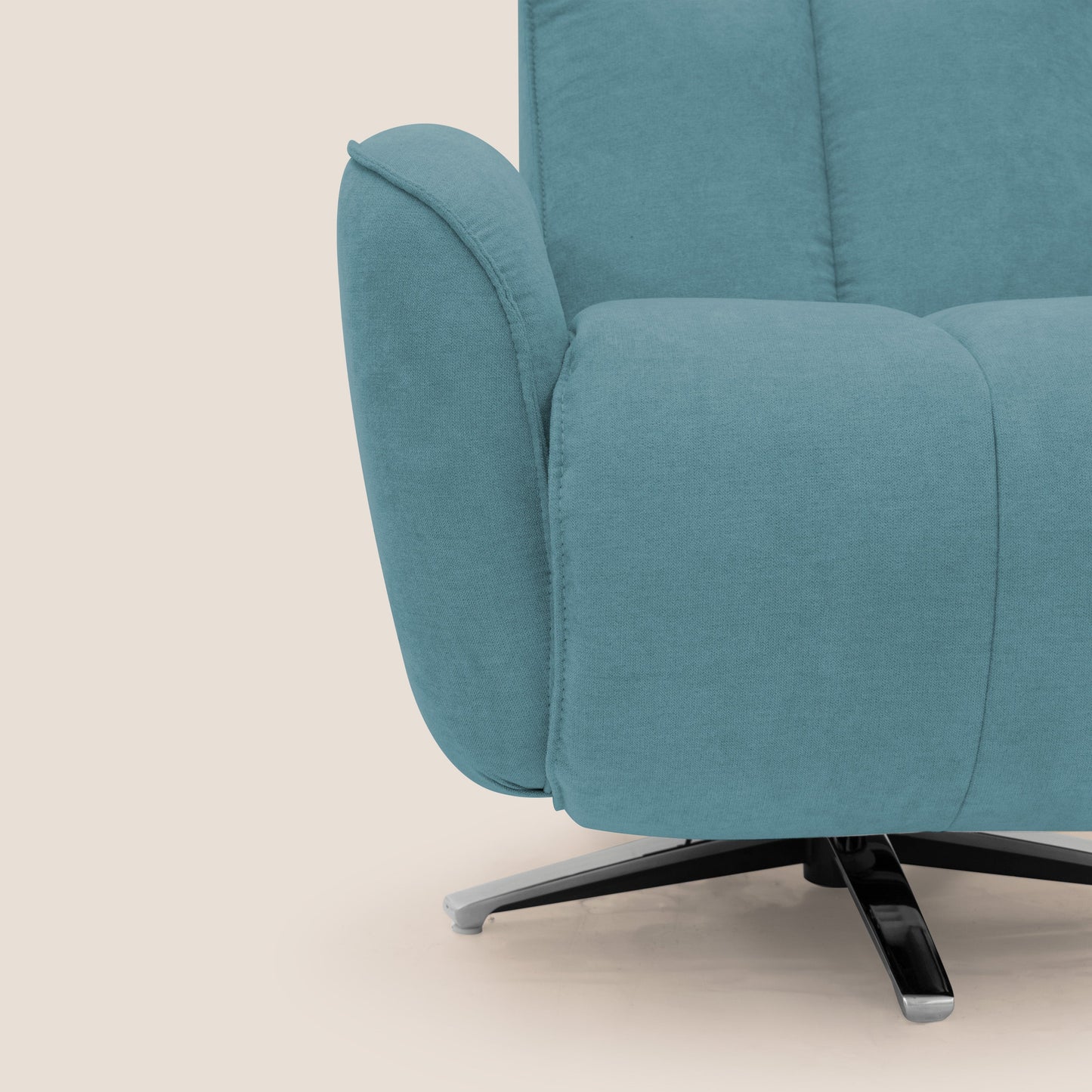 Poltroncina EVA RELAX in morbido tessuto impermeabile T02 azzurro