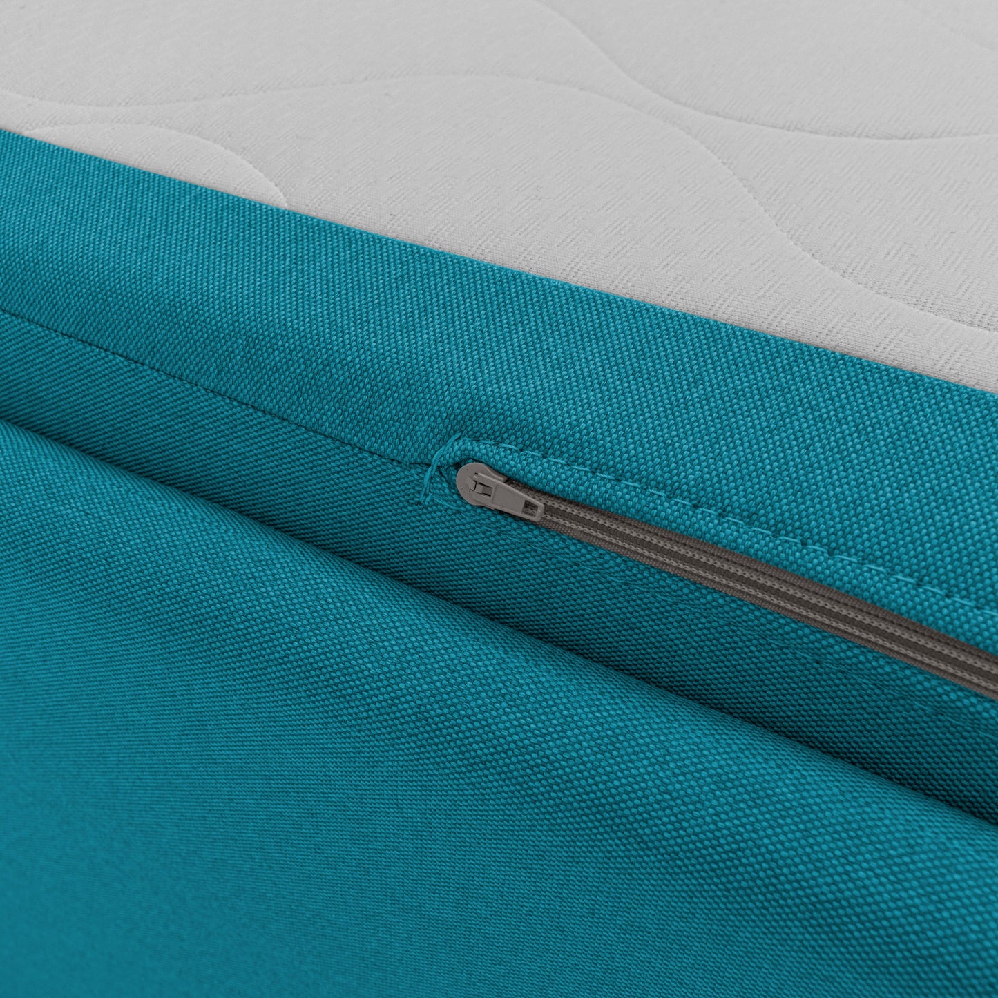 Durini Divano duplex con doppio letto in tessuto simil cotone impermeabile T13 azzurro 