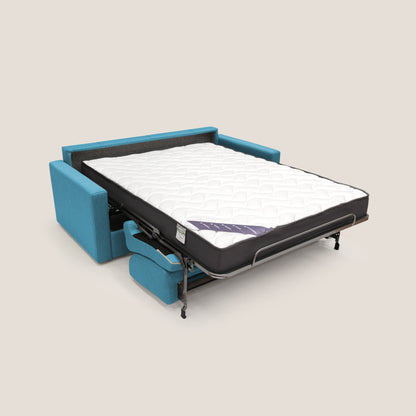 Chris Divano letto matrimoniale in tessuto impermeabile T13 azzurro