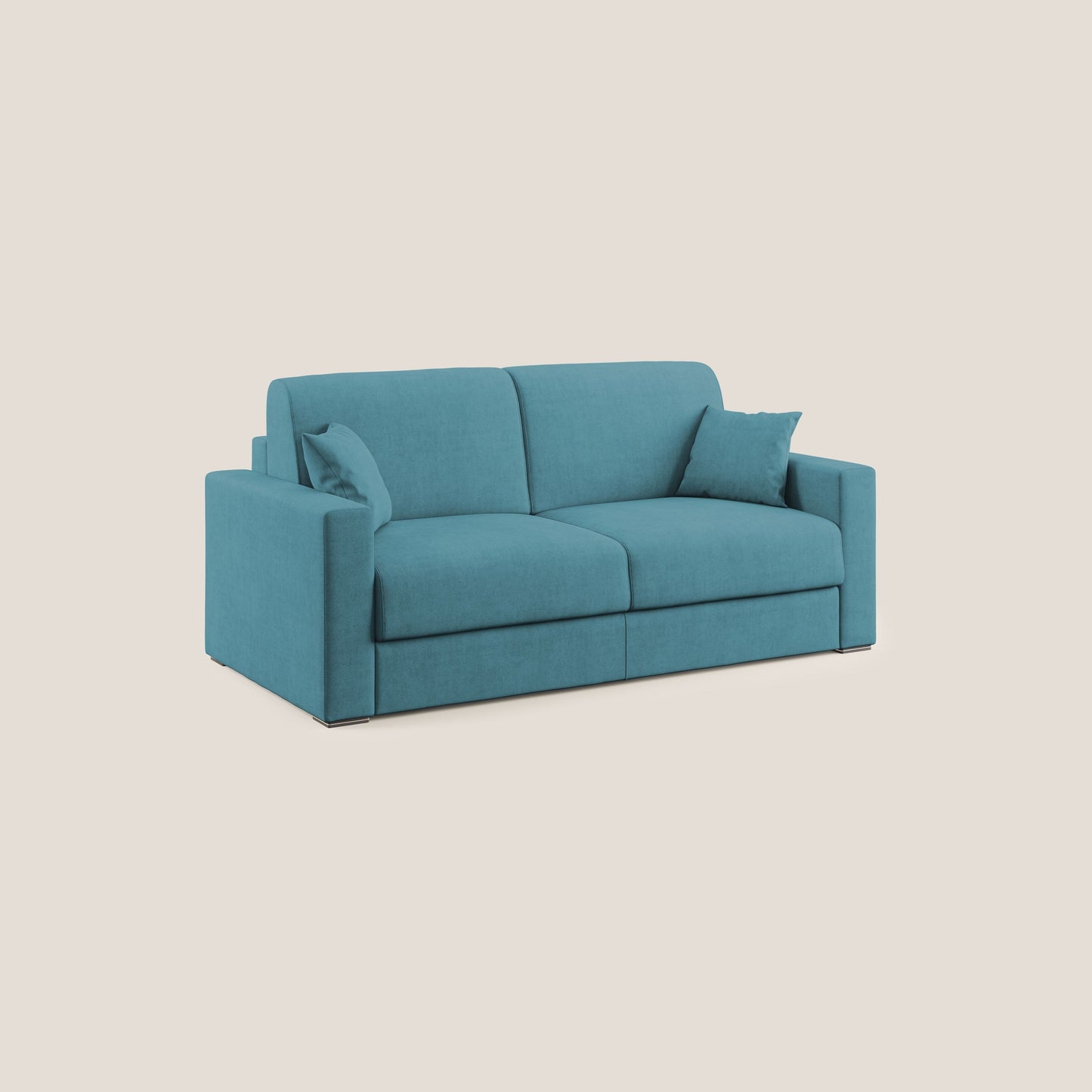 Miglior Divano letto matrimoniale in tessuto impermeabile T02 azzurro