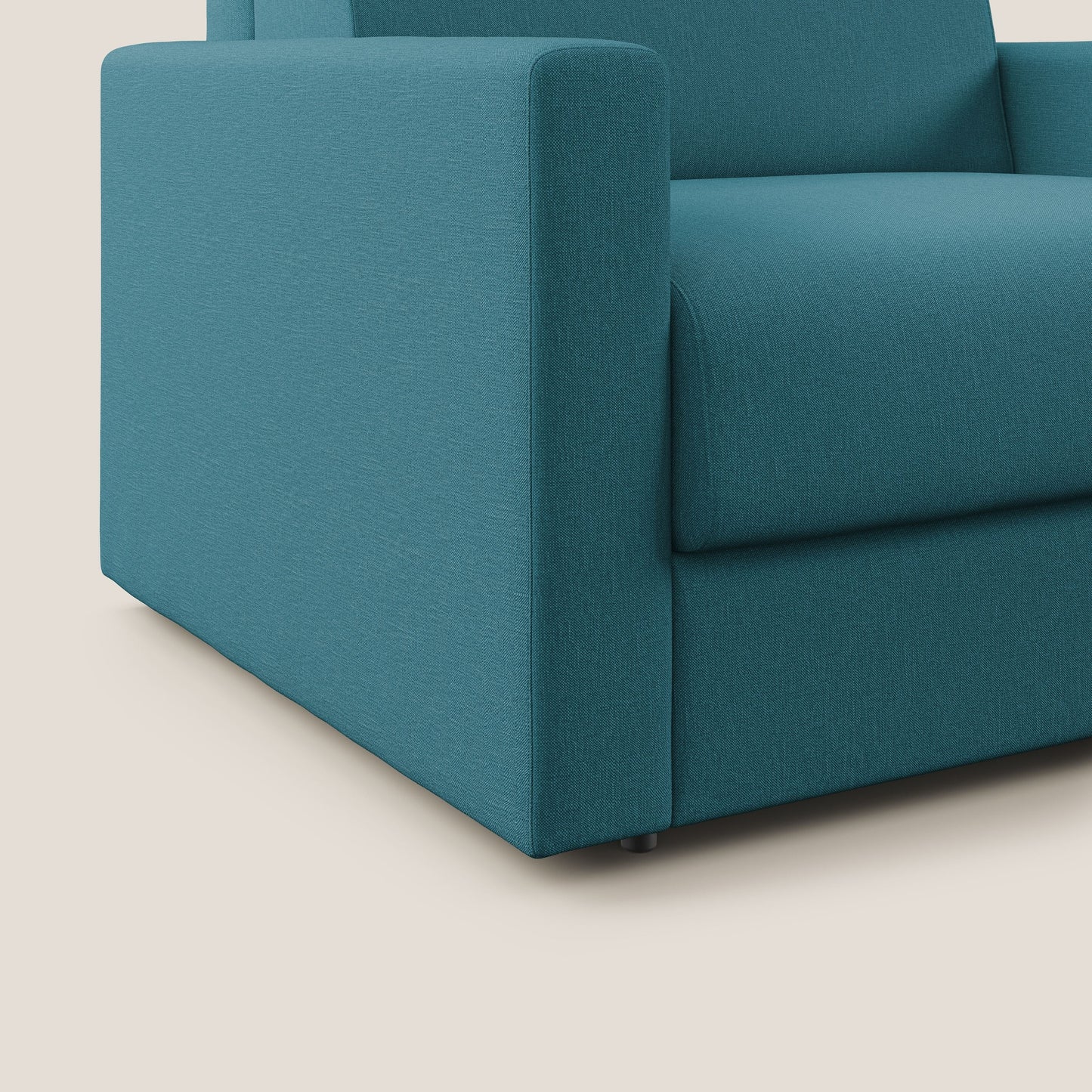 Chris poltrona letto in tessuto impermeabile T13 azzurro