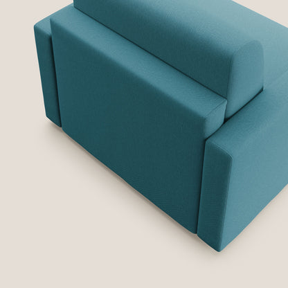 Chris poltrona letto in tessuto impermeabile T13 azzurro