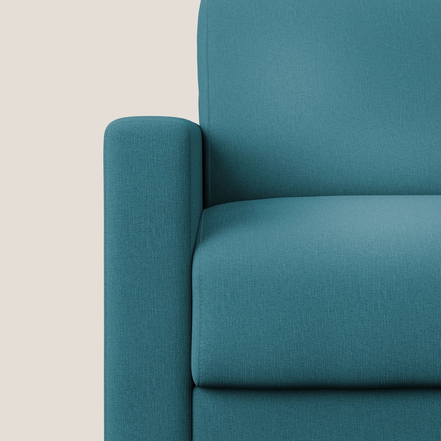 Chris poltrona letto in tessuto impermeabile T13 azzurro