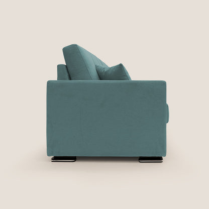 Giove divano in morbido tessuto impermeabile T02 petrolio