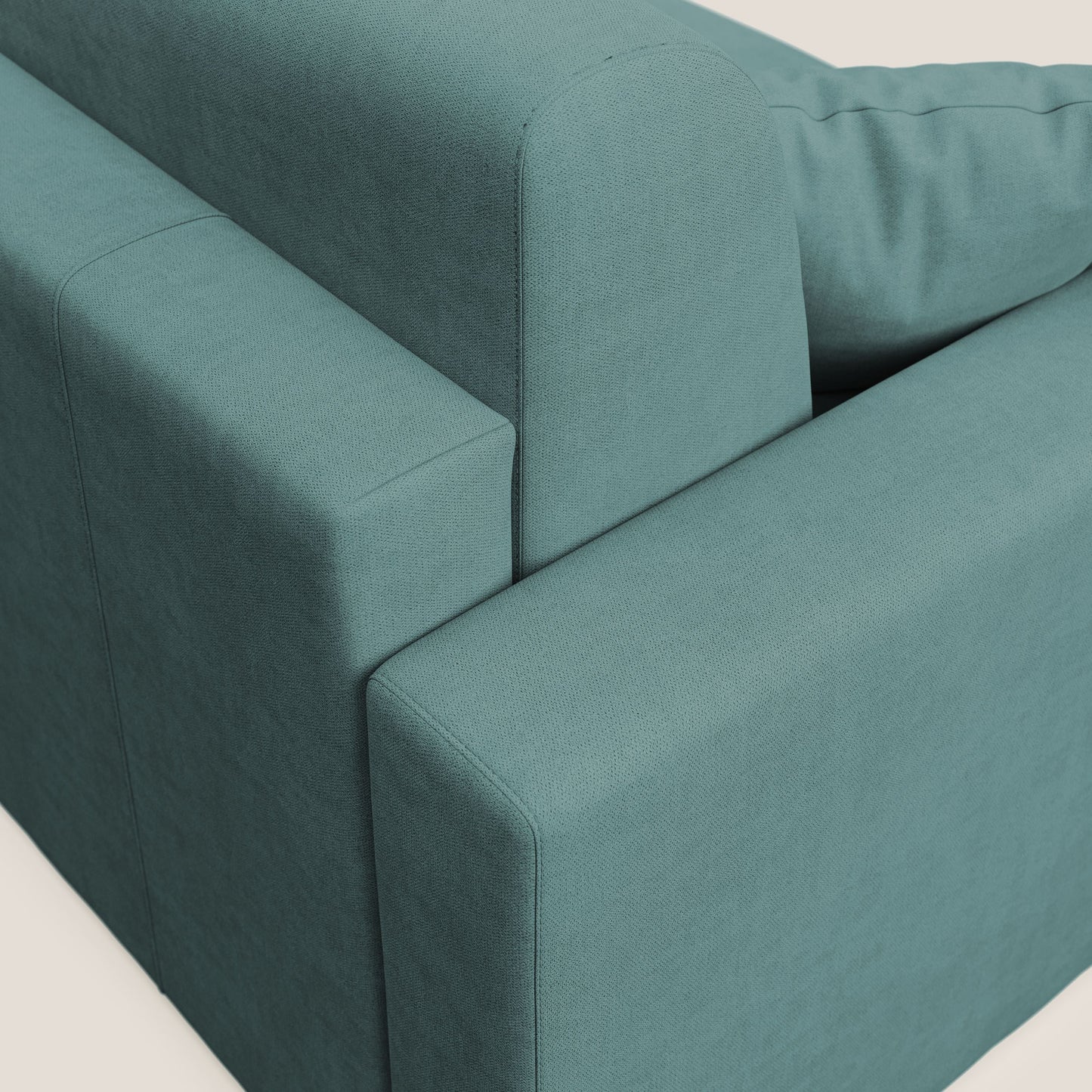 Best Divano letto angolare in tessuto impermeabile T02 petrolio