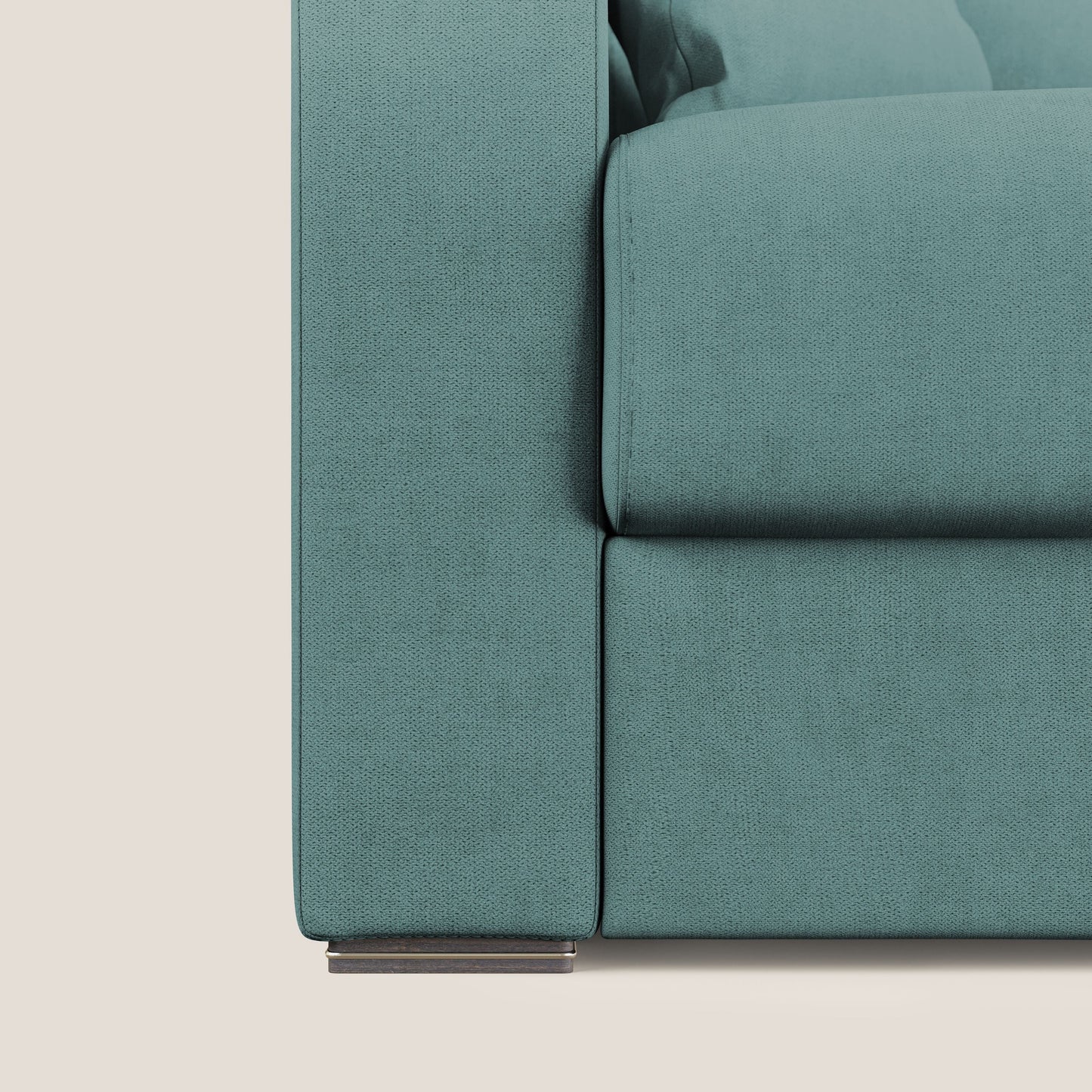 Best Divano letto angolare in tessuto impermeabile T02 petrolio