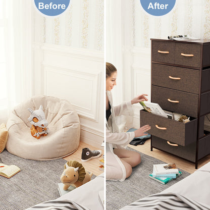 6-drawer Chest Vertical Dresser Storage Tower by Crestlive Products