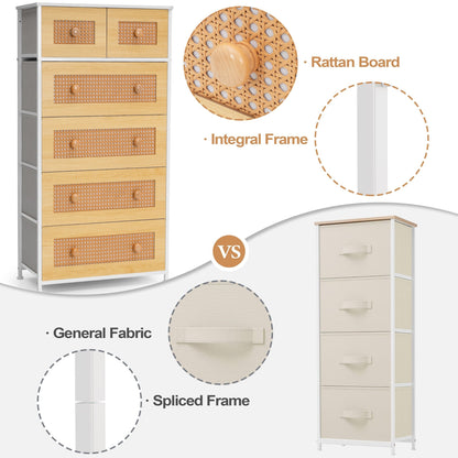 6-drawer Chest Vertical Dresser Storage Tower by Crestlive Products
