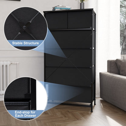 6-drawer Chest Vertical Dresser Storage Tower by Crestlive Products