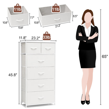 6-drawer Chest Vertical Dresser Storage Tower by Crestlive Products
