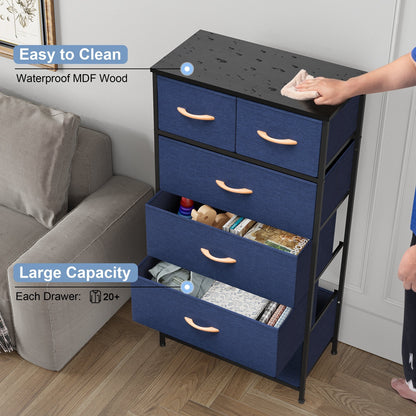 6-drawer Chest Vertical Dresser Storage Tower by Crestlive Products