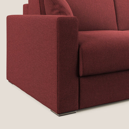 Best Divano letto matrimoniale in tessuto smacchiabile QuickClean T08 rosso
