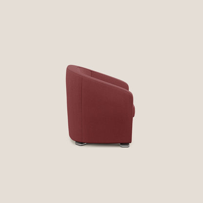 Cloe Poltroncina in tessuto smacchiabile con acqua QuickClean T08 rosso