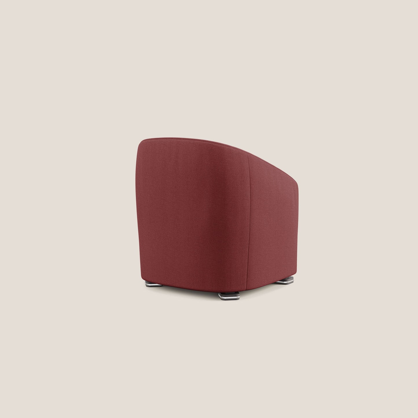 Cloe Poltroncina in tessuto smacchiabile con acqua QuickClean T08 rosso