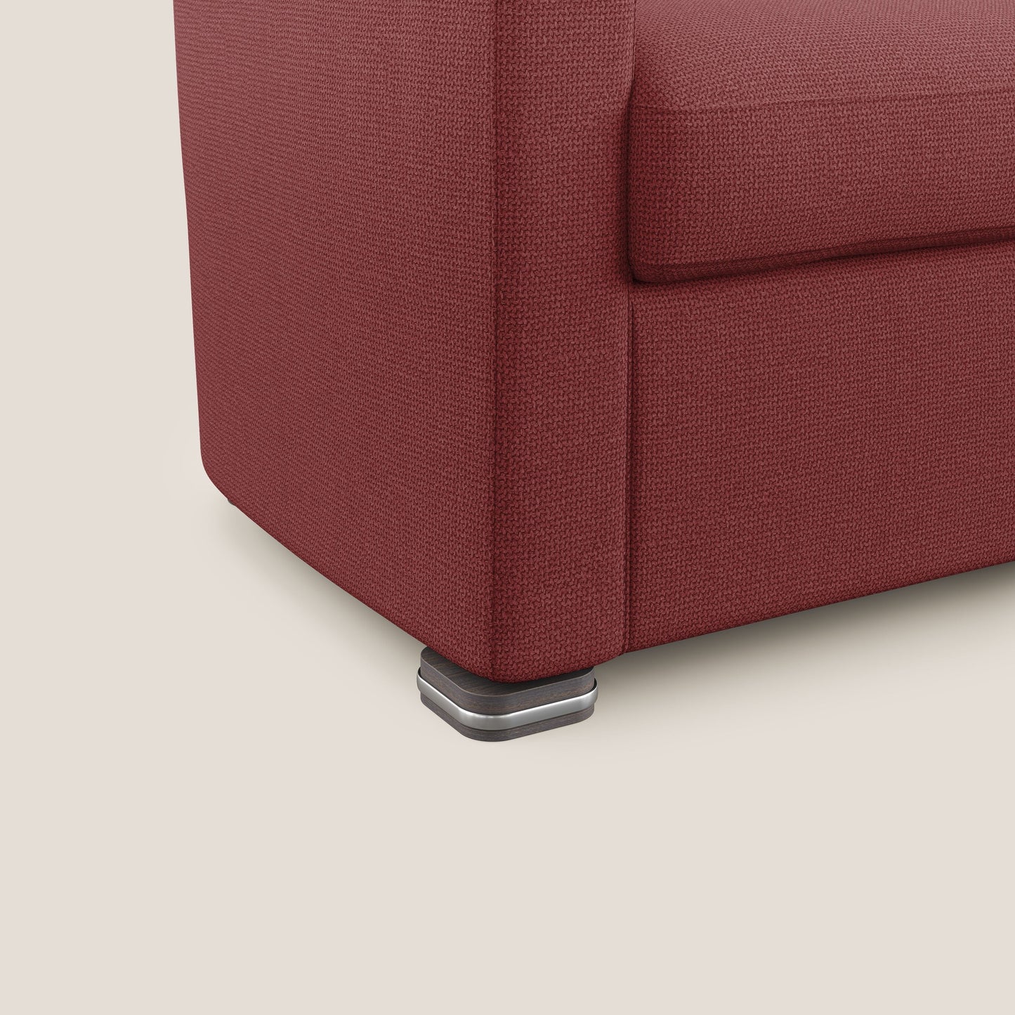 Cloe Poltroncina in tessuto smacchiabile con acqua QuickClean T08 rosso